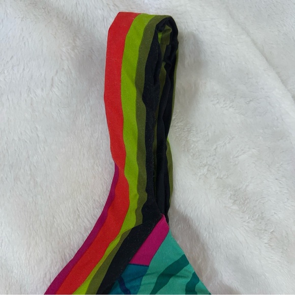 Trina Turk  Women's Standard Rainforest Plunge Hi Leg One Piece, Multi, Size 10 - Picture 5 of 16